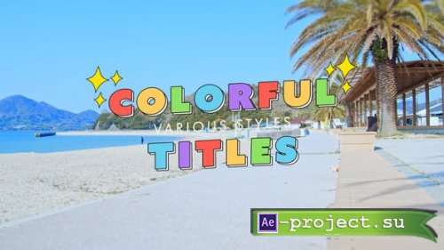 Videohive - Colorful Title 1 - 39097693 - Project for After Effects
