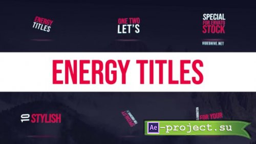 Videohive - Energy Titles - 38682235 - Project for After Effects