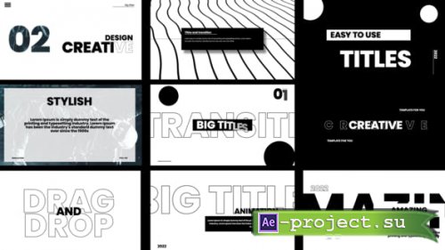 Videohive - Typography titles with transitions - 39975471 - Project for After Effects