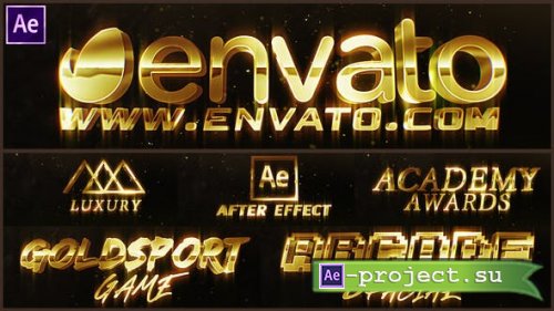 Videohive - Luxury Gold Text Logo Intro - 39781291 - Project for After Effects