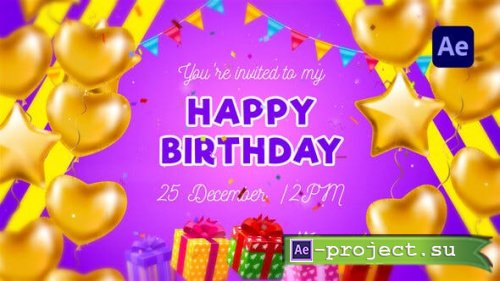 Videohive - Welcome My Birthday - 39991066 - Project for After Effects