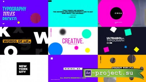 Videohive - Typography Titles V2 | After Effects - 39881253 - Project for After Effects