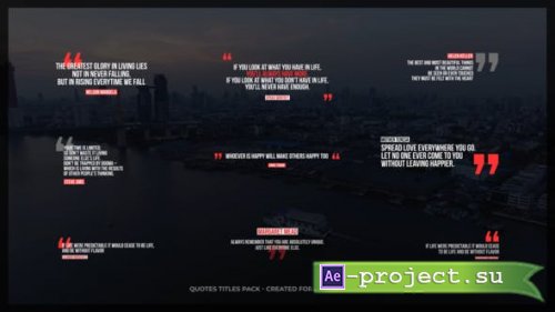 Videohive - Quotes Titles V1 | After Effects - 39471800 - Project for After Effects