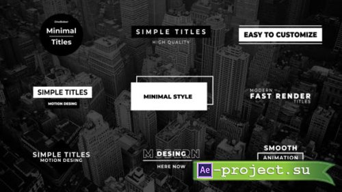 Videohive - Simple Titles | After Effects - 40078845 - Project for After Effects