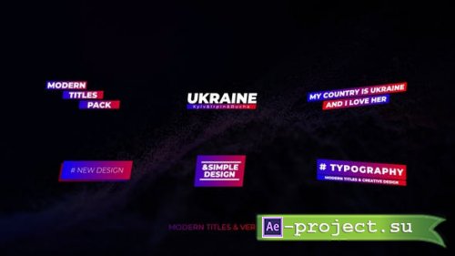 Videohive - Modern Titles 1.0 | After Effects - 40099806 - Project for After Effects