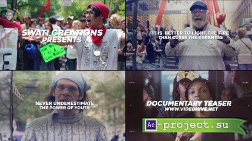 Videohive - Documentary Teaser - 22817649 - Project for After Effects
