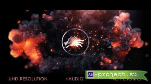 Videohive - Fire Logo Impact - 40170779 - Project for After Effects