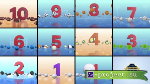 Videohive - Countdown - Sports Balls - 39503798 - Project for After Effects