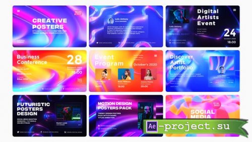Videohive - Motion Design Posters Pack V.01 - 40113854 - Project for After Effects
