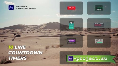 Videohive - Line Countdown Timers - 40184648 - Project for After Effects