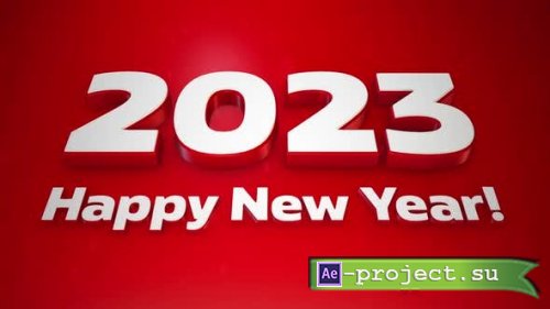 Videohive - 2023 happy new year animation. 3d merry christmas - 40194830 - Motion Graphics