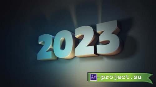 Videohive - 2023 happy new year animation. 3d merry christmas - 40194825 - Motion Graphics
