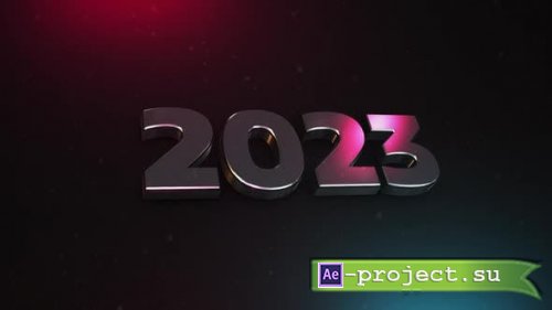 Videohive - 2023 happy new year animation. 3d merry christmas - 40194836 - Motion Graphics