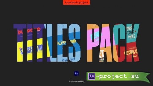Videohive - Titles Pack - 40211318 - Project for After Effects