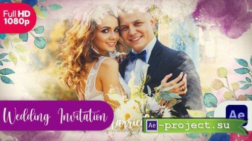 Videohive - Watercolor Wedding Invitation || Wedding Slideshow - 40208547 - Project for After Effects