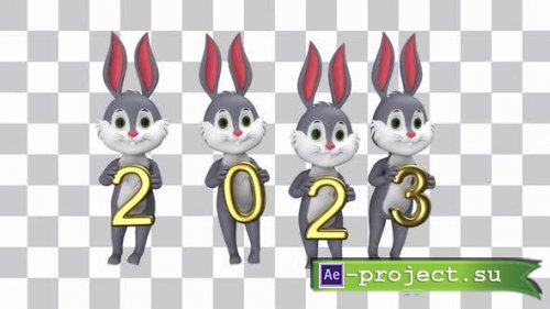 Videohive - Jumping Rabbits New Year Symbol - 37817863 - Motion Graphics