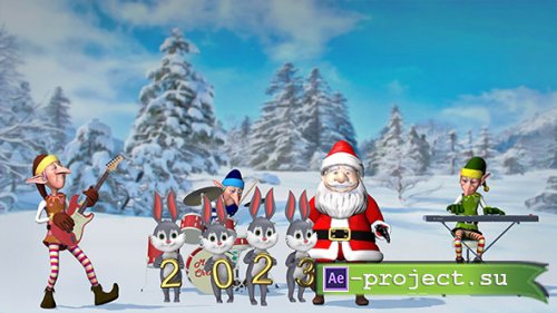 Happy New Year and Merry Christmas 2023 - 4K  - Motion Graphics