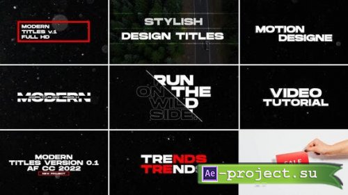 Videohive - Modern Titles | After Effects - 40227408 - Project for After Effects
