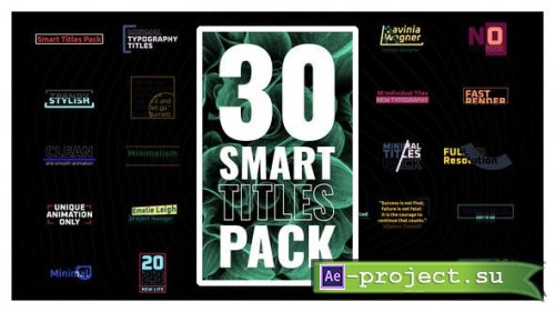 Videohive - Smart Titles Pack - 40239435 - Project for After Effects
