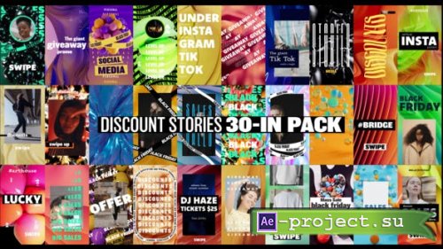 Videohive - Discount Stories 30-in Pack - 40257204 - Project for After Effects