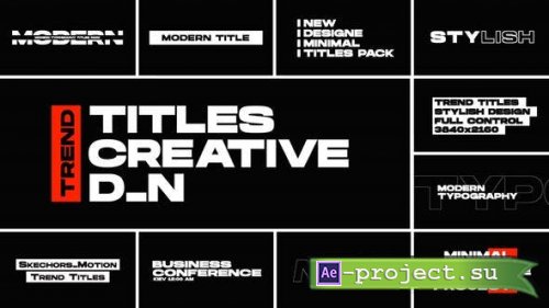 Videohive - Minimal Titles | After Effects - 40261718 - Project for After Effects