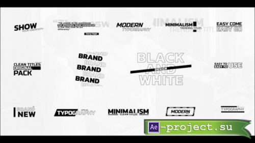 Videohive - Clean Modern Titles - 40009406 - Project for After Effects