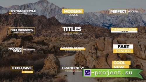 Videohive - Modern Titles | After Effects - 40269926 - Project for After Effects