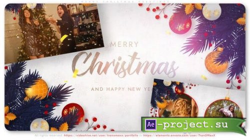 Videohive - Merry Christmas Greetings  - 40289308 - Project for After Effects