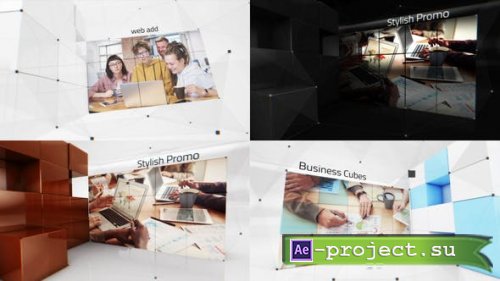 Videohive - Business Cubes Slideshow - 40238115 - Project for After Effects