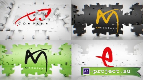 Videohive - Puzzle Logo Reveal Bundle - 40260506 - Project for After Effects