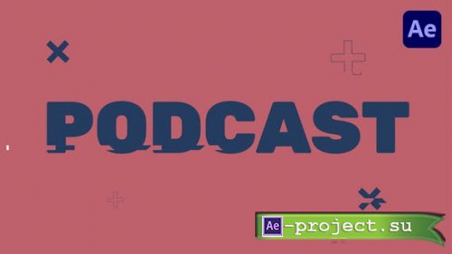 Videohive - Text Intro Podcast - 40246028 - Project for After Effects