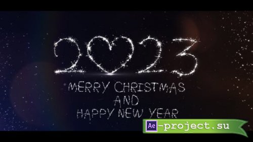 Videohive - Sparkler Christmas Card 2023 | After Effects - 40301987 - Project for After Effects