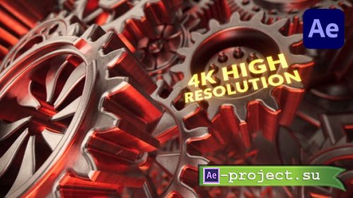 Videohive - Gears Mechanical Logo Intro - 40307998 - Project for After Effects