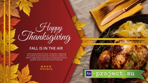 Videohive - Happy Thanksgiving Presentation - 40314874 - Project for After Effects