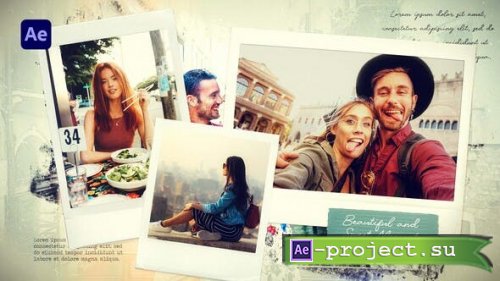 Videohive - Soft Brush Photo Slideshow | Travel Memories Slideshow - 40311849 - Project for After Effects