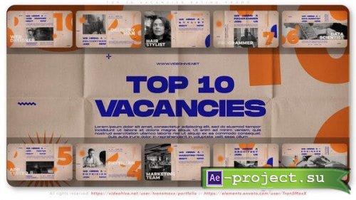 Videohive - Top 10 Vacancies Rating Promo - 40345112 - Project for After Effects