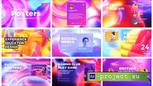 Videohive - Motion Design Posters Pack V.2.0 - 40334882 - Project for After Effects