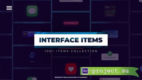 Videohive - Interface Items Collection | 100+ Elements - 40372170 - Project for After Effects