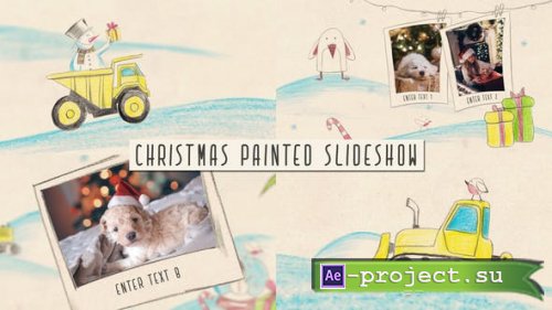 Videohive - Christmas painted slideshow - 40334802 - Project for After Effects