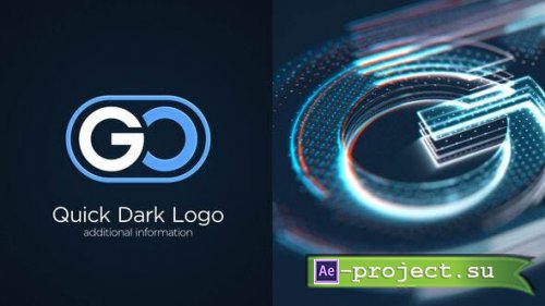 Videohive - Quick Dark 3D Logo Reveal - 36095451 - Project for After Effects