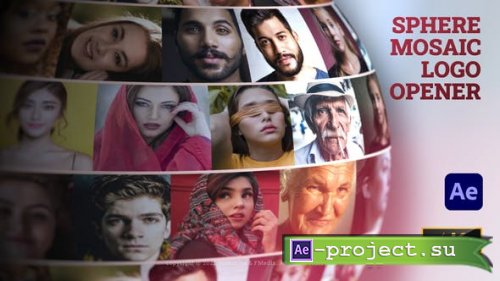 Videohive - Sphere Mosaic Logo Opener - 40441040 - Project for After Effects