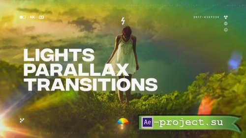 Videohive - Parallax Lights Transitions - 38885998 - Project for After Effects