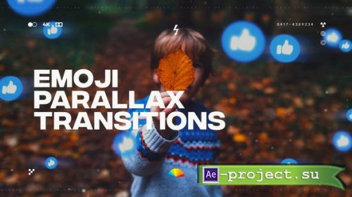 Videohive - Parallax Emoji Transitions - 38885968 - Project for After Effects