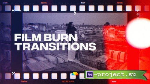 Videohive - Film Burn Transitions - 38819309 - Project for After Effects