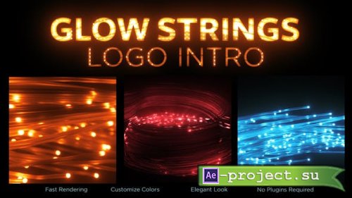 Videohive - Glow Strings Logo Intro - 40449035 - Project for After Effects
