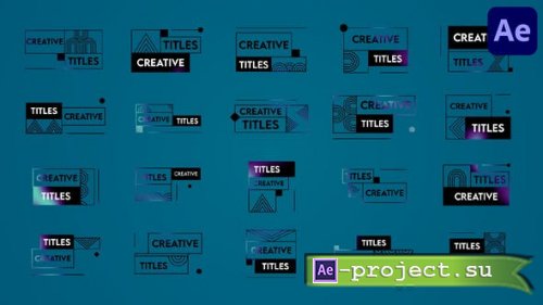 Videohive - Creative Modern Titles for After Effects - 40487081 - Project for After Effects