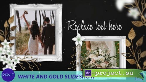 Videohive - White and Gold Slideshow - 40473618 - Project for After Effects
