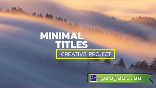 Videohive - Minimal Titles | After Effects - 40491794 - Project for After Effects