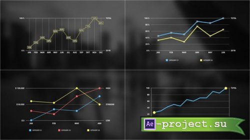 Videohive - Line Chart Infographic - 40436816 - Project for After Effects