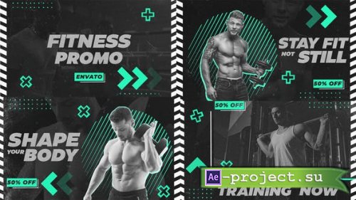 Videohive - Fitness Promo | Grunge | Rhythmic - 40436566 - Project for After Effects